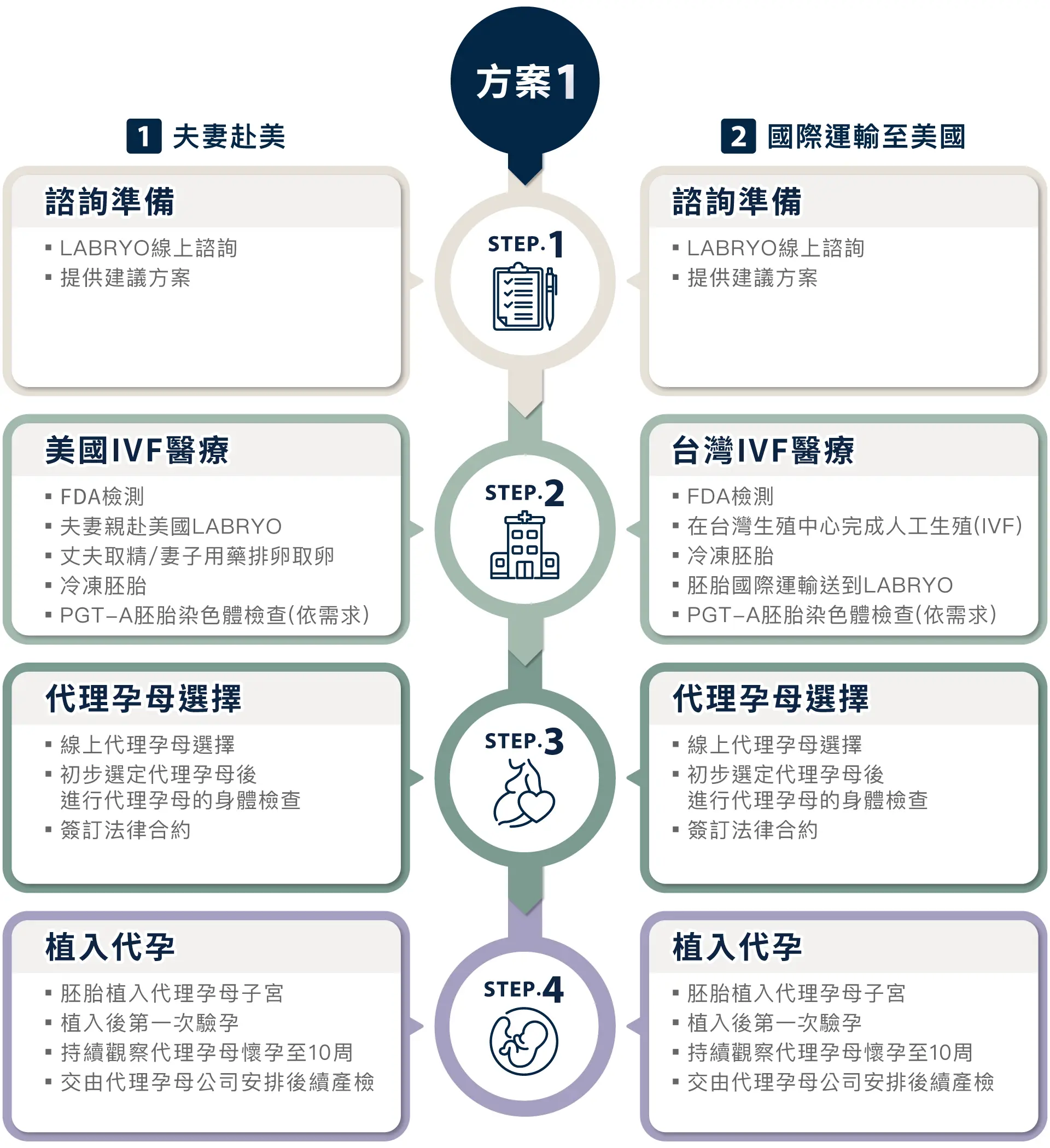 不孕症夫妻的生育方案1、自精自卵代孕流程